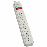 Eaton Tripp Lite Series Protect It! 6-Outlet Surge Protector, 4 ft. (1.22 m) Cord, 790 Joules, Diagnostic LED, Light Gray Housing — TLP604