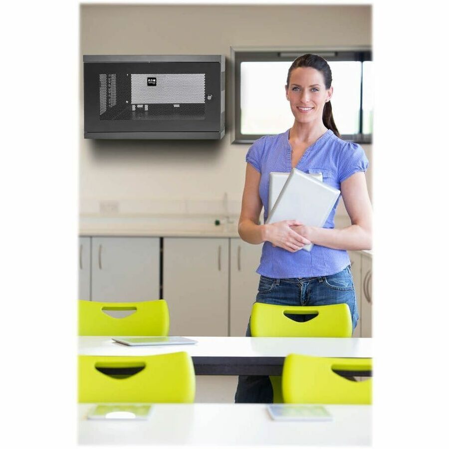 Eaton Tripp Lite Series SmartRack 9U Low-Profile Switch-Depth Wall-Mount Mini Rack Enclosure — SRW9U