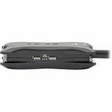 Eaton Tripp Lite Series Protect It! 3-Outlet Travel-Size Surge Protector - 5-15R Outlets, 2 USB Ports, 5-15P Input, 1050 Joules, Black — TRAVELER3USB