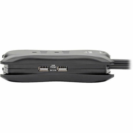 Eaton Tripp Lite Series Protect It! 3-Outlet Travel-Size Surge Protector - 5-15R Outlets, 2 USB Ports, 5-15P Input, 1050 Joules, Black — TRAVELER3USB