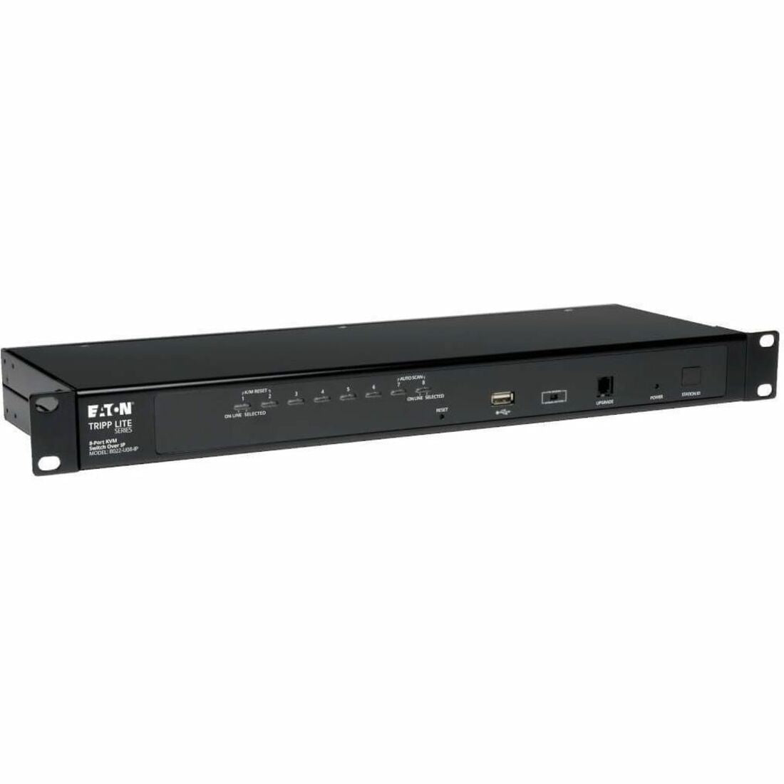 Eaton Tripp Lite Series NetDirector 8-Port 1U Rack-Mount IP KVM Switch, TAA — B022-U08-IP