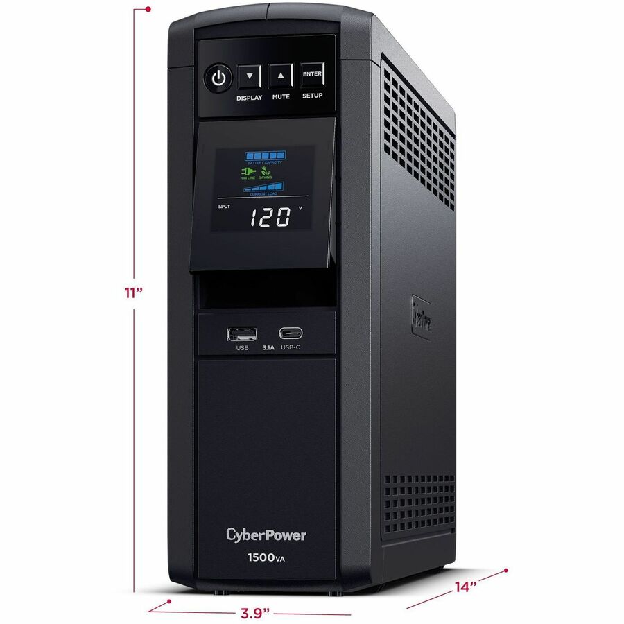 CyberPower CP1500PFCLCD PFC Sinewave UPS Systems — CP1500PFCLCD