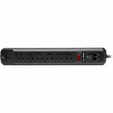 Eaton Tripp Lite Series Protect It! 7-Outlet Surge Protector, 6 ft. (1.83 m) Cord, 1080 Joules, Modem/Fax Protection, Black Housing — TLP76RBTEL