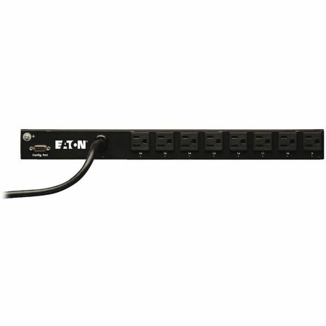 Eaton 1.4kW Single-Phase Switched PDU - LX Interface, 120V Outlets (16 5-15R), 5-15P, 120V Input, 12 ft. (3.66 m) Cord, 1U Rack-Mount, TAA — PDUMH15NET