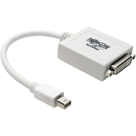 Eaton Tripp Lite Series Keyspan Mini DisplayPort to DVI Adapter, Video Converter for Mac/PC, White (M/F), 6-in. (15.24 cm), TAA — P137-06N-DVI