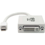 Eaton Tripp Lite Series Keyspan Mini DisplayPort to DVI Adapter, Video Converter for Mac/PC, White (M/F), 6-in. (15.24 cm), TAA — P137-06N-DVI
