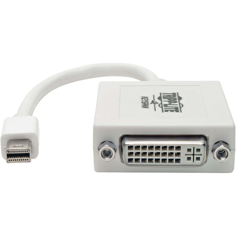 Eaton Tripp Lite Series Keyspan Mini DisplayPort to DVI Adapter, Video Converter for Mac/PC, White (M/F), 6-in. (15.24 cm), TAA — P137-06N-DVI