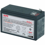 APC Replacement Battery Cartridge, Valve regulated lead-acid battery, 7Ah, 12VDC, 2-year warranty — RBC2