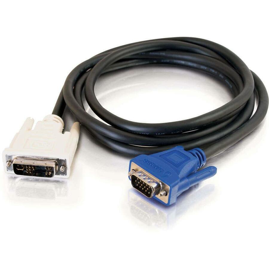 C2G 6.6ft DVI to VGA Video Adapter Cable - DVI-A to HD15 VGA - M/M — 26954