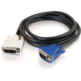C2G 6.6ft DVI to VGA Video Adapter Cable - DVI-A to HD15 VGA - M/M — 26954