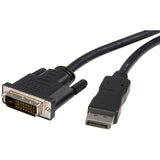 StarTech.com 10ft (3m) DisplayPort to DVI Cable, DisplayPort to DVI-D Adapter/Converter Cable, 1080p Video, DP 1.2 to DVI Monitor Cable — DP2DVIMM10