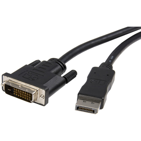 StarTech.com 10ft (3m) DisplayPort to DVI Cable, DisplayPort to DVI-D Adapter/Converter Cable, 1080p Video, DP 1.2 to DVI Monitor Cable — DP2DVIMM10