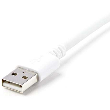 StarTech.com 3m (10ft) Long White Apple�&reg; 8-pin Lightning Connector to USB Cable for iPhone / iPod / iPad — USBLT3MW
