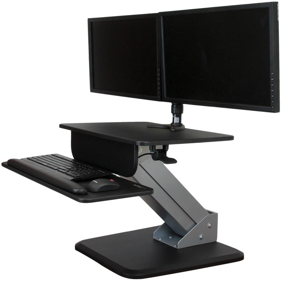 StarTech.com Height Adjustable Standing Desk Converter - Sit Stand Desk with One-finger Adjustment - Ergonomic Desk — ARMSTS