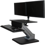 StarTech.com Height Adjustable Standing Desk Converter - Sit Stand Desk with One-finger Adjustment - Ergonomic Desk — ARMSTS