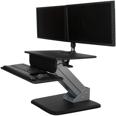 StarTech.com Height Adjustable Standing Desk Converter - Sit Stand Desk with One-finger Adjustment - Ergonomic Desk — ARMSTS