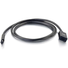 C2G 3ft USB C Extension Cable - USB C to USB C Extension Cable - USB 3.1 Gen 2 - 10Gbps - M/F — 28658