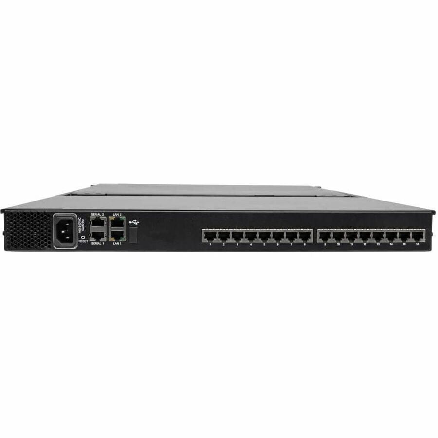 Eaton Tripp Lite Series NetCommander 16-Port Cat5 KVM over IP Switch - 19 in. LCD, 2 Remote + 1 Local User, 1U Rack-Mount, TAA — B070-016-19-IP2