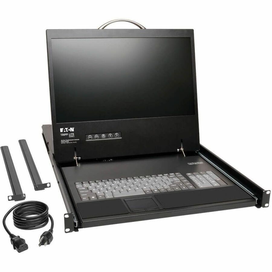 Eaton Tripp Lite Series NetCommander 16-Port Cat5 KVM over IP Switch - 19 in. LCD, 2 Remote + 1 Local User, 1U Rack-Mount, TAA — B070-016-19-IP2