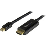 StarTech.com 3ft (1m) Mini DisplayPort to HDMI Cable, 4K 30Hz Video, Mini DP to HDMI Adapter/Converter Cable, mDP to HDMI Monitor/Display — MDP2HDMM1MB
