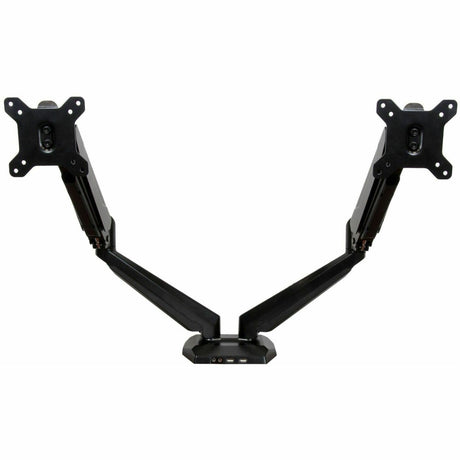 StarTech.com Dual Monitor Arm, USB Hub and Audio Ports in Base, Monitors up to 32" (17.6lb/8kg), VESA Monitor Stand Desk Mount — ARMSLIMDUO