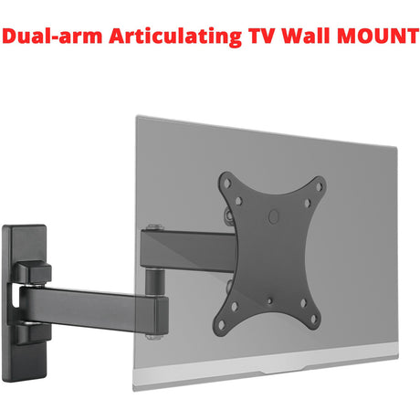 SIIG Articulating Full Motion LCD / TV Monitor Mount - 13" to 27" — CE-MT1B12-S2