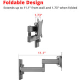 SIIG Articulating Full Motion LCD / TV Monitor Mount - 13" to 27" — CE-MT1B12-S2
