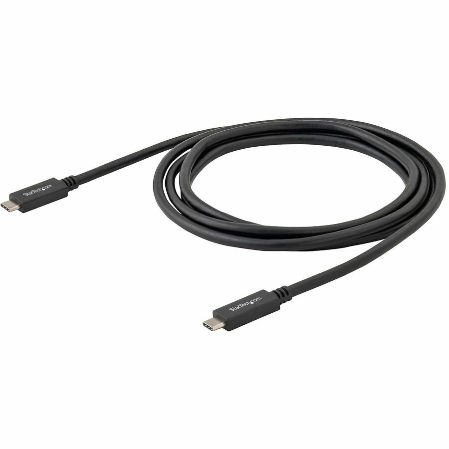 StarTech.com 2m 6 ft USB C Cable with Power Delivery (3A) - M/M - USB 3.0 - USB-IF Certified - USB 3.0 Type C Cable - USB 3.2 Gen 1(5Gbps) — USB315CC2M