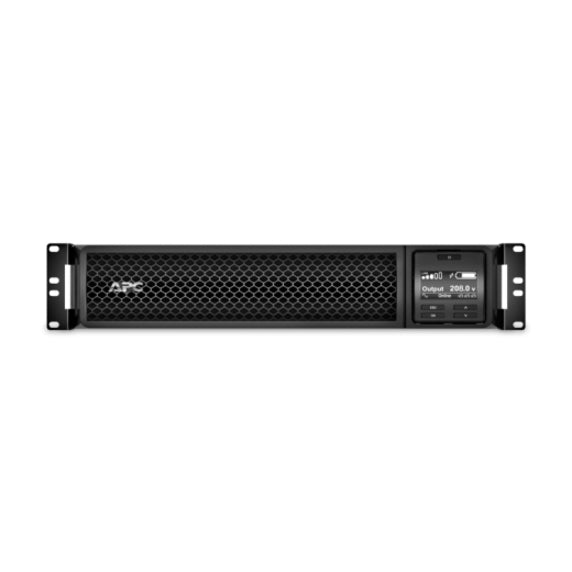 APC Smart-UPS On-Line, 3kVA, Rackmount 2U, 208V, 2x L6-20R+1x L6-30R NEMA outlets, SmartSlot, Extended runtime, W/ rail kit — SRT3000RMXLT