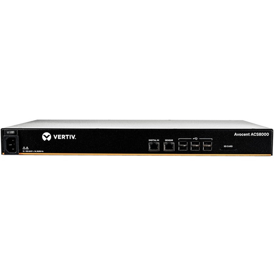Vertiv Avocent 16-port ACS8000 Console System with single AC Power Supply, non-TAA — ACS8016SAC-400