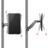 Aluminum Wall Mount Gas Spring Monitor Arm - 17" to 32" — CE-MT2K12-S1