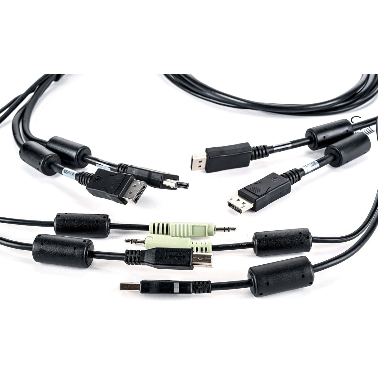 Vertiv Avocent USB Keyboard and Mouse, Dual DisplayPort and Audio Cable, 6 ft. for Vertiv Avocent SV and SC Series Switches — CBL0106