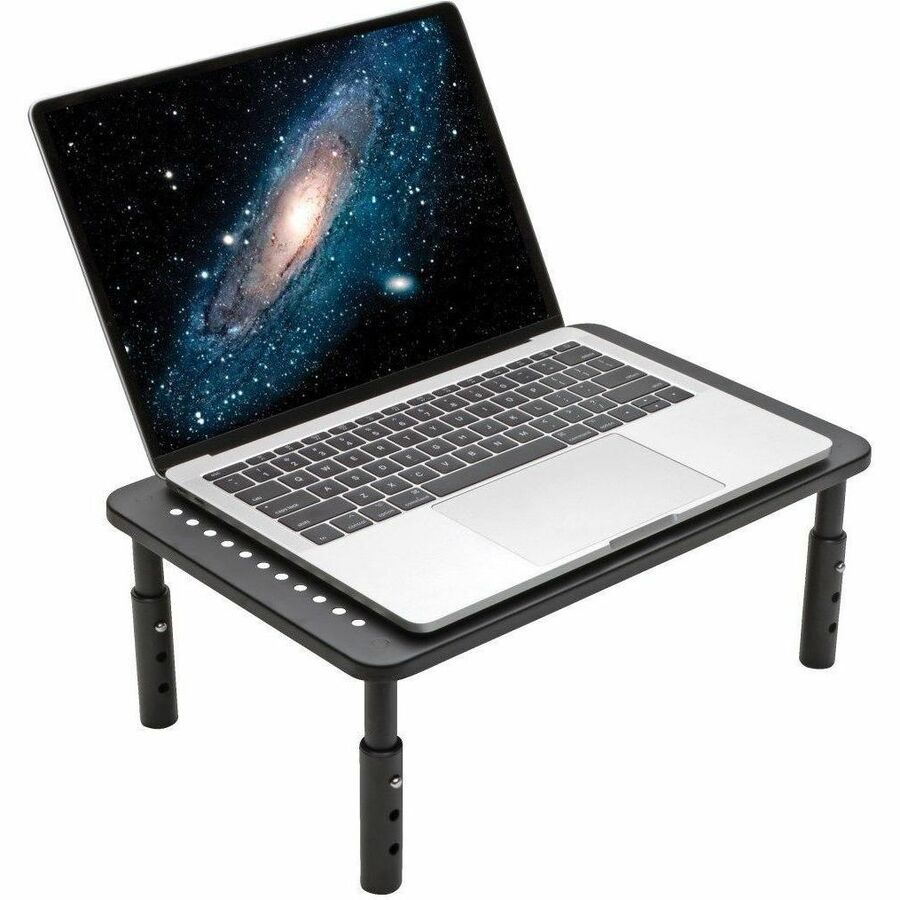 Eaton Tripp Lite Series Monitor Riser for Desk, 14 x 9 in. - Height Adjustable, Metal, Black — MR1411M
