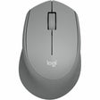 Logitech M330 SILENT PLUS Wireless Mouse, 2.4GHz with USB Receiver, Optical Tracking, Quiet & Lightweight, Gray — 910-004908