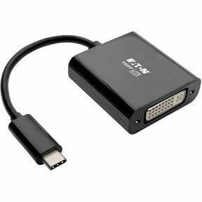 Eaton Tripp Lite Series USB-C to DVI Adapter with Alternate Mode - DP 1.2, Black — U444-06N-DVIBAM