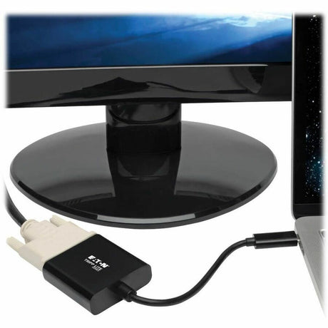 Eaton Tripp Lite Series USB-C to DVI Adapter with Alternate Mode - DP 1.2, Black — U444-06N-DVIBAM