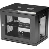 StarTech.com 2-Post 9U Wall Mount Network Cabinet, 19" Wall-Mounted Server Rack for Data / IT Equipment, Small Lockable Rack Enclosure — RK9WALM