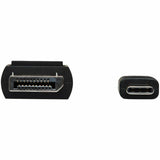 Eaton Tripp Lite Series USB-C to DisplayPort Adapter Cable (M/M), 4K 60 Hz, HDR, Locking DP Connector, 3 ft. (0.9 m) — U444-003-DP-BE