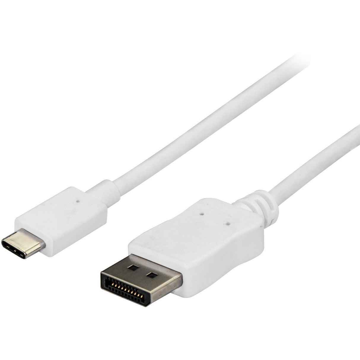 StarTech.com 6ft/1.8m USB C to DisplayPort 1.2 Cable 4K 60Hz - USB Type-C to DP Video Adapter Monitor Cable HBR2 - TB3 Compatible - White — CDP2DPMM6W