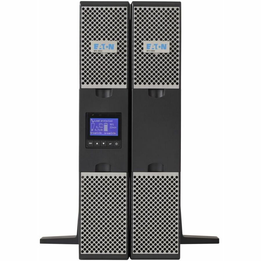 Eaton 9PX 2000VA 1800W 120V Online Double-Conversion UPS - 5-20P, 6x 5-20R, 1 L5-20R Outlets, Cybersecure Network Card, Extended Run, 2U Rack/Tower — 9PX2000RTN