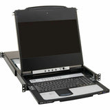 Eaton Tripp Lite Series NetDirector 16-Port DisplayPort KVM Switch Console with 17 in. LCD, Dual Rail, 1U Rack-Mount, TAA — B030-DP16-17D