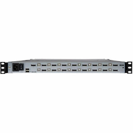 Eaton Tripp Lite Series NetDirector 16-Port DisplayPort KVM Switch Console with 17 in. LCD, Dual Rail, 1U Rack-Mount, TAA — B030-DP16-17D