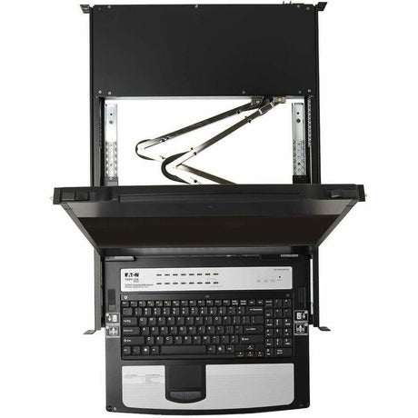 Eaton Tripp Lite Series NetDirector 16-Port DisplayPort KVM Switch Console with 17 in. LCD, Dual Rail, 1U Rack-Mount, TAA — B030-DP16-17D