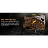 Asus VG27VH1B 27" Class Full HD Curved Screen Gaming LCD Monitor - 16:9 - Black — VG27VH1B