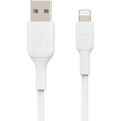 Belkin BoostCharge Lightning to USB-A Cable (2 meter / 6.6 foot, White) — CAA001bt2MWH