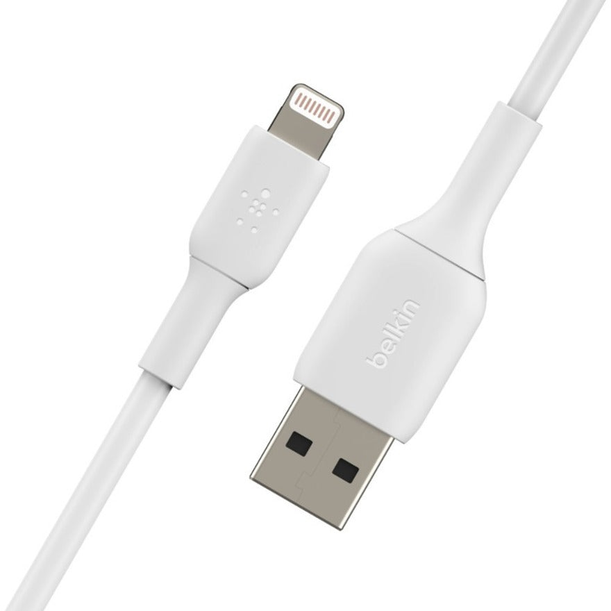 Belkin BoostCharge Lightning to USB-A Cable (2 meter / 6.6 foot, White) — CAA001bt2MWH