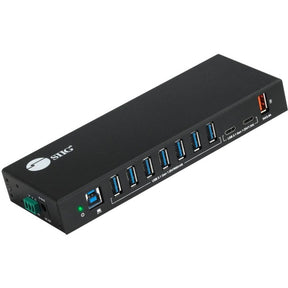 SIIG 10 Port Industrial USB 3.1 Gen 1 Hub with Dual USB-C & 65W Charging — ID-US0811-S1