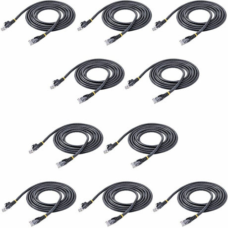 StarTech.com 6 ft. CAT6 Ethernet Cable - 10 Pack - ETL Verified - Black CAT6 Patch Cord - Snagless RJ45 Connectors - 24 AWG - UTP — N6PATCH6BK10PK