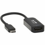 Eaton Tripp Lite Series USB-C to HDMI Active Adapter Cable (M/F), 4K 60 Hz, HDR, 4:4:4, DP 1.2 Alt Mode, HDCP 2.2, Black, 6 in. (15.2 cm) — U444-06N-HDR-B