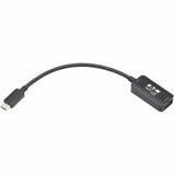Eaton Tripp Lite Series USB-C to HDMI Active Adapter Cable (M/F), 4K 60 Hz, HDR, 4:4:4, DP 1.2 Alt Mode, HDCP 2.2, Black, 6 in. (15.2 cm) — U444-06N-HDR-B